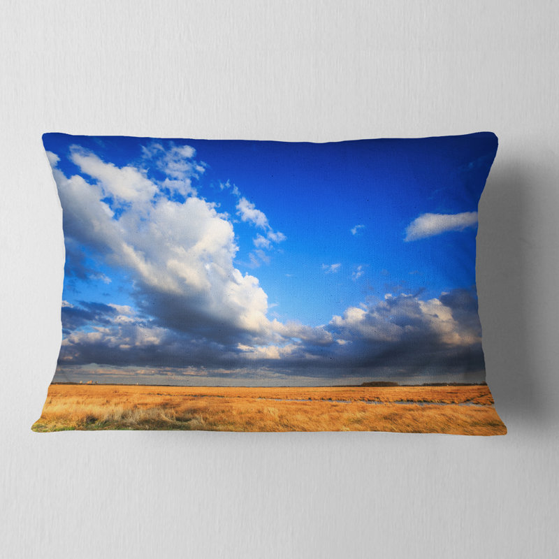 Coussin lombaire imprimé ciel nuageux