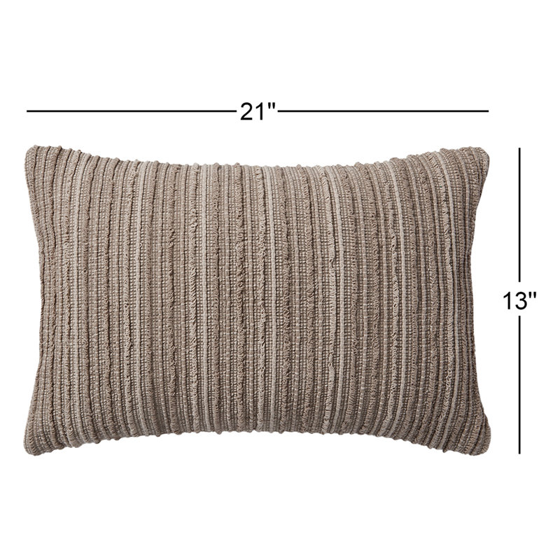 Maura Lumbar Rectangular Pillow Cover & Insert by Jean Stoffer x Loloi, Pillow Cover Only - No Insert