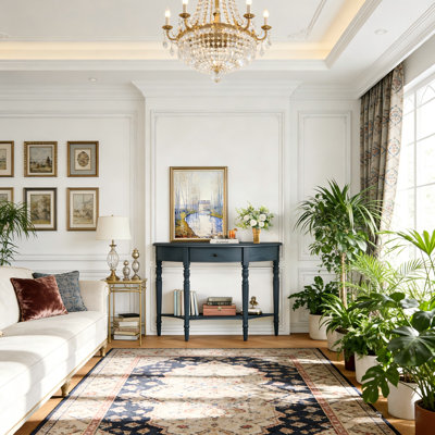 Console de style campagnard avec tiroir et tablette Farmhouse