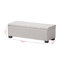 Banc de rangement avec repose-pieds Devlin