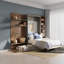 Lits gain d'espace avec rangement, escamotables modernes en bois MDF pour la maison-1121277487