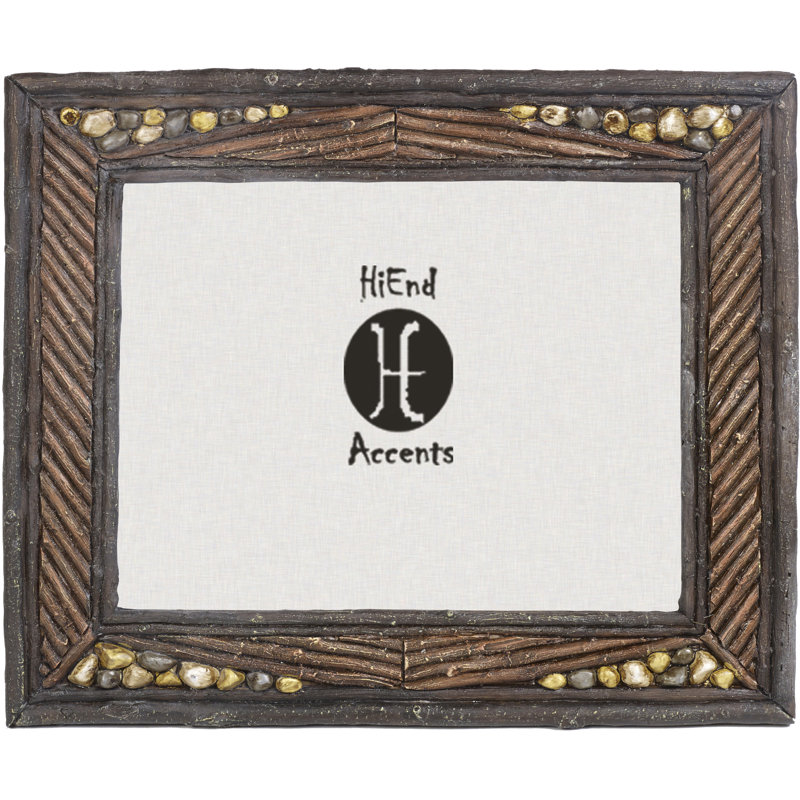 Brown Embossed Picture Frame, 4" x 6"