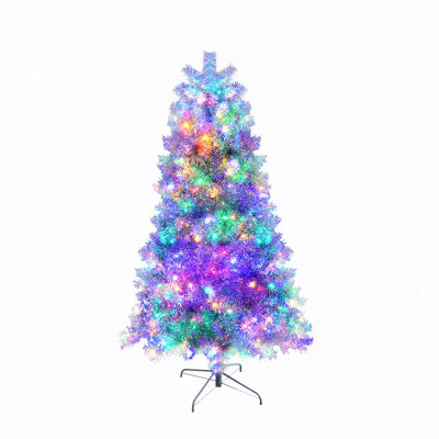 6FT Sliver Pre-Lit Artificial Christmas Tree