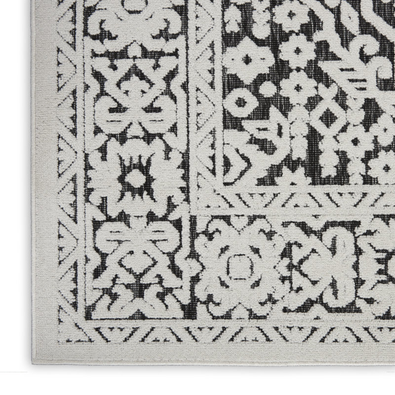 Romelia Transitional Modern Gray Area Rug, Runner 2'2" x 7'6"