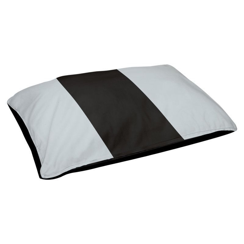 Coussin Detroit, Très grand (l 50 po x P 40 po x H 17 po), Silver/Black/Silver