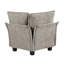 Contemporain, 6, modulaire modulaire, revêtement en chenille, contreplaqué, rembourrage en mousse confortable, coussins d'accoudoirs réglables, dossiers réversibles, housses de siège amovibles, 6 pieds exposés-433347061