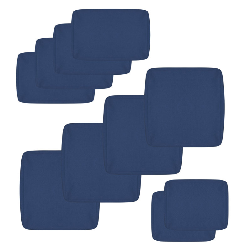 Delaina Hokku Designs Outdoor Cushion Cover 27" X 27", Only Cover!, Teal, 14-Piece