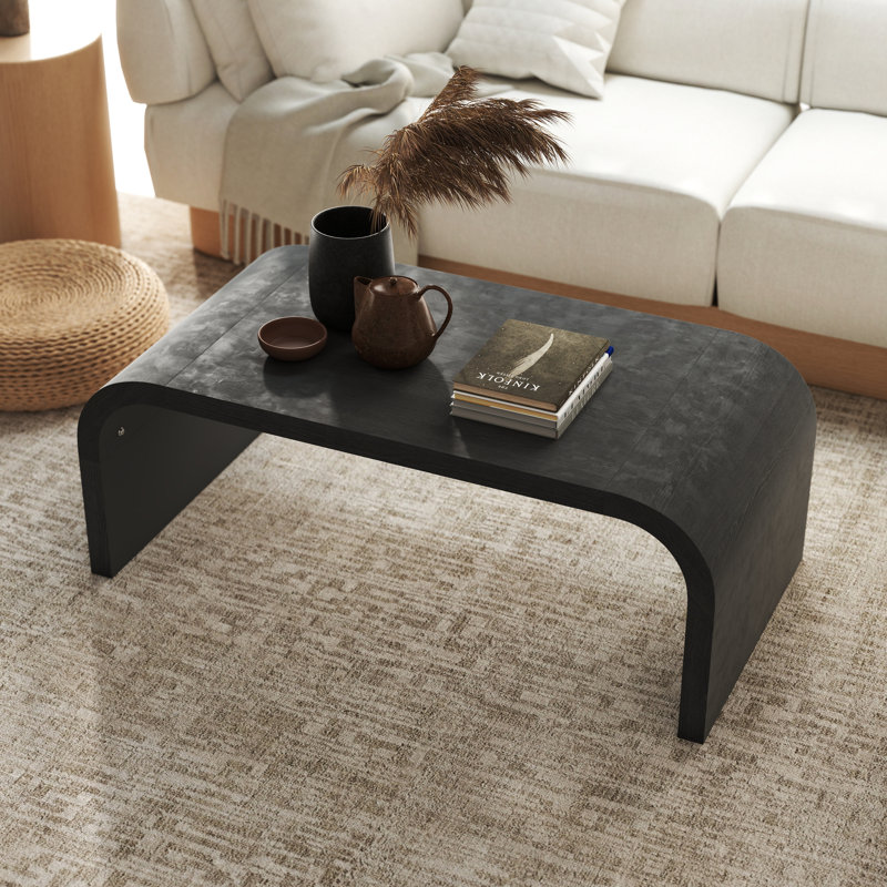 Table basse Mid-Century Farmhouse, Noir