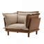 Fauteuil surdimensionné en chenille de style moderne pour salon et chambre à coucher-1580251457