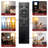 Homechoose Modern Shelf Floor Lamp with USB & AC Outlet, Stepless Dimming, Remote & App Control, 3-Tier Storage, Adjustable 2500K–6000K, Black Walnut Finish
