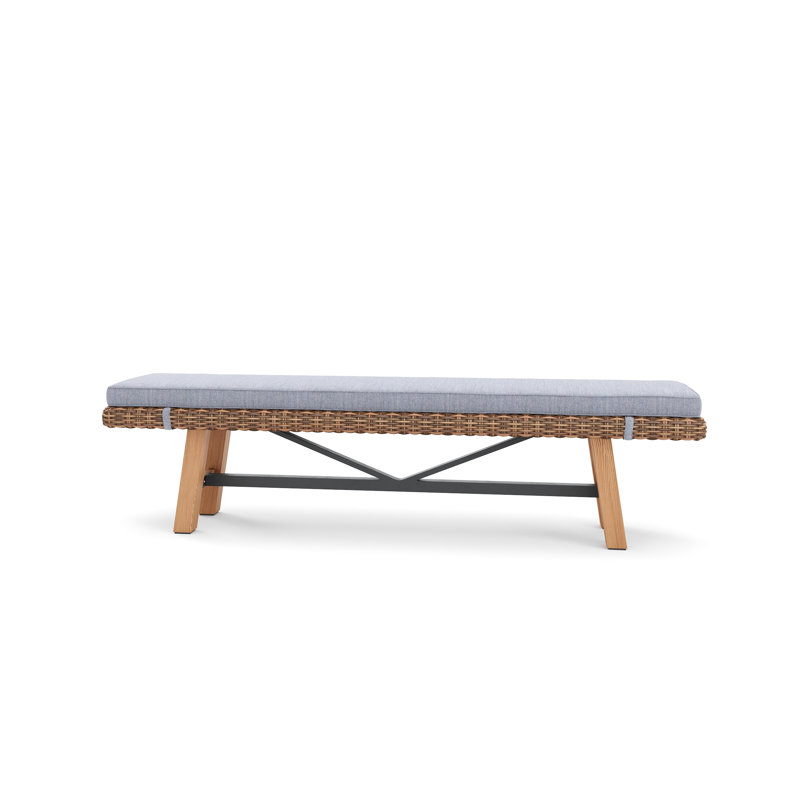 Truss Outdoor Teak Dining Bench