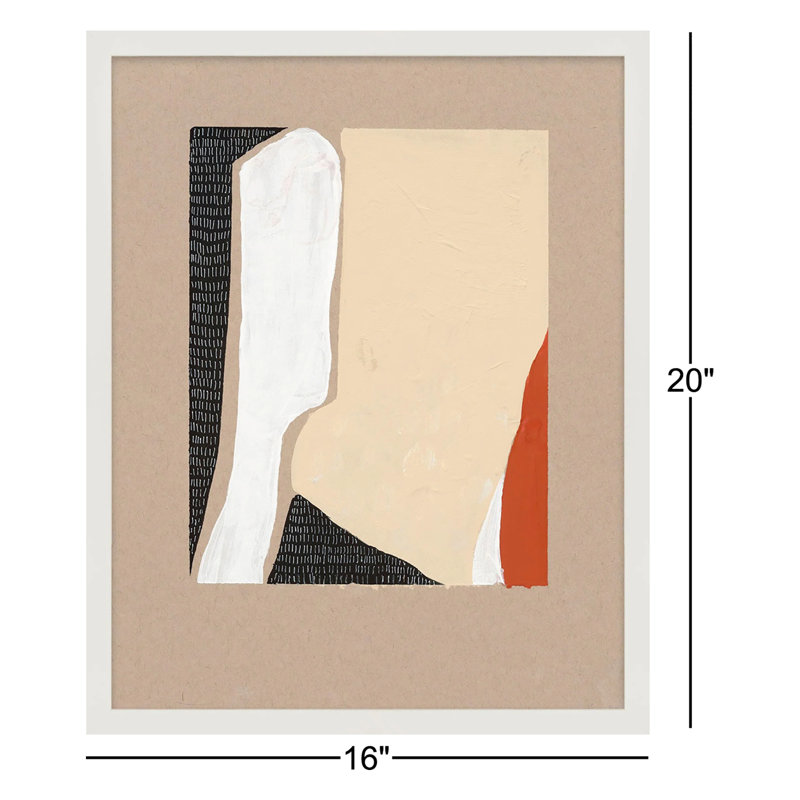 «Ladner View 2» par Andrea Stokes - Art mural encadré, L 16 po x H 20 po, Cadre blanc