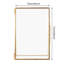 Cadre photo rétro de bureau en laiton et verre, support en métal et cadre à bande de cuivre (4*6 pouces)-432998451