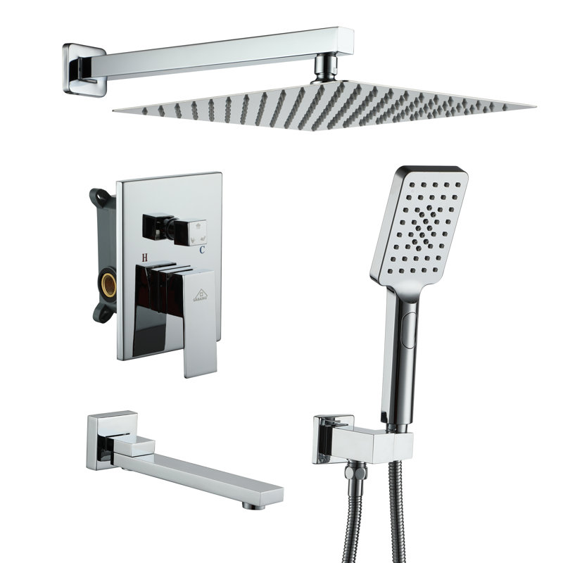 All-In-One Kit with Rough in-Valve, Chrome