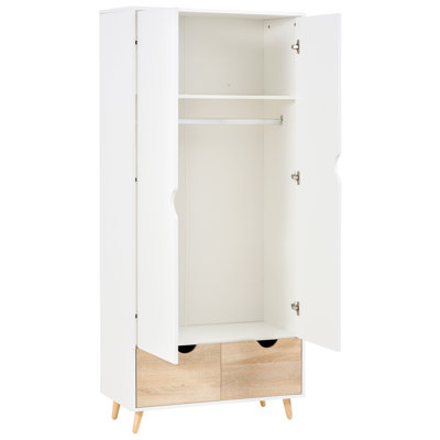 2 Door Manufactured Wood Wardrobe