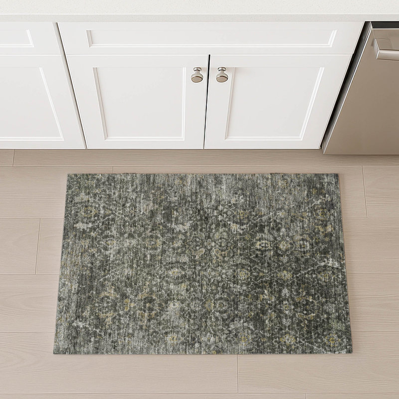 Machine Washable Indoor/Outdoor Chantille ACN2359 Traditional Rug, Rectangle 1'8" x 2'6"