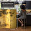 4 ft. Short Double Sided Canvas Folding Screen-1409258905