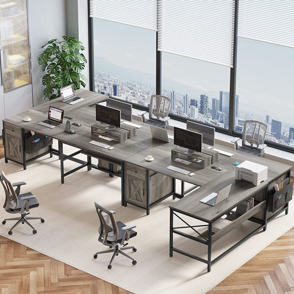 Heverlee 70.86'' Computer Desk with Outlet 17 Stories
