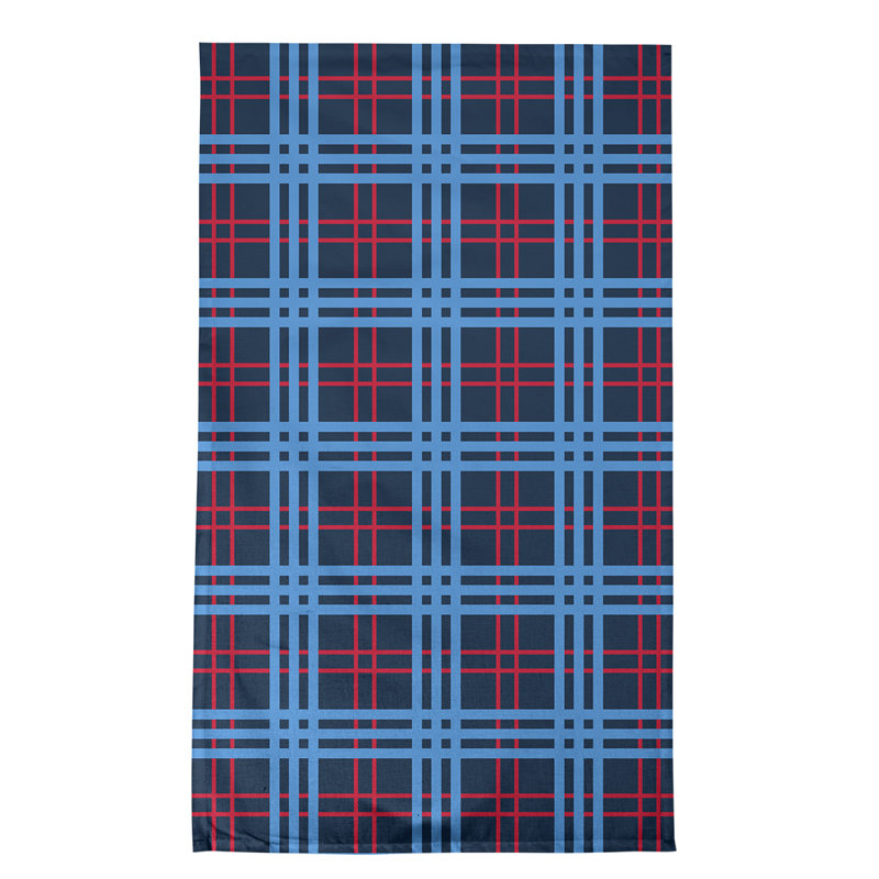 Torchon de luxe Tennessee, Bleu marine / bleu / rouge, polyester