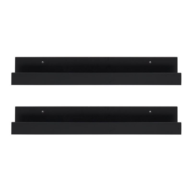 Kinta 2 Piece Floating Shelf, Black
