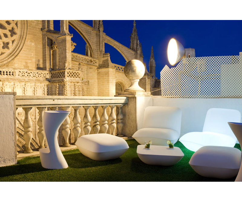 Noma Patio Bar Stool, White