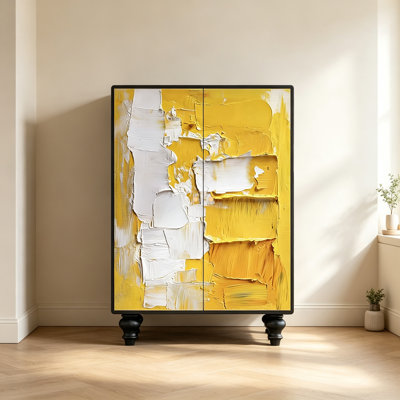 Armoire de salon en bois massif de luxe