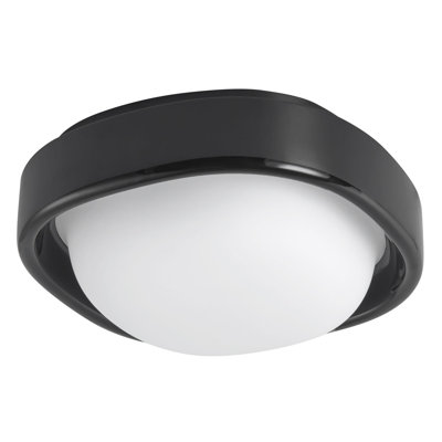 Pebble 8-in Silver dimmable LED Flush Mount