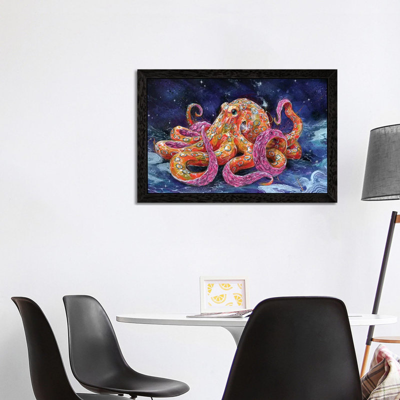 Poisonous Bubblegum by Black Ink Art - Print on Canvas, 66.04 cm H x 45.72 cm W, Black Floater Framed