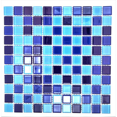 Carreau de mosaïque pour mur et plancher en verre 1 "x 1"