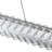 Chevron Linear Island Pendant - Brushed Nickel