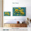 Harnek Cottage tournesols bleu sarcelle-107696120