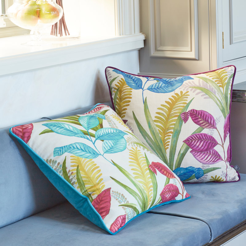 Floral Square Cushion Cover