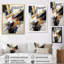 Noir et doré profondeur V, impression sur toile-7244936-7244939