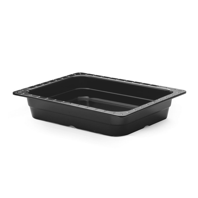 GET Half-Size Insert Melamine Food Pan, 2.5" Deep, Black