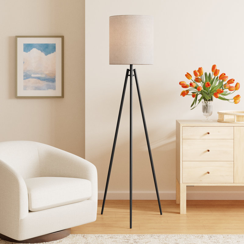 Kerala 69'' Tripod Floor Lamp, Black