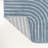 Anagrace High-Low Minimalist Curve Geometric Dark Blue/Cream Indoor/Outdoor Rug-79988266