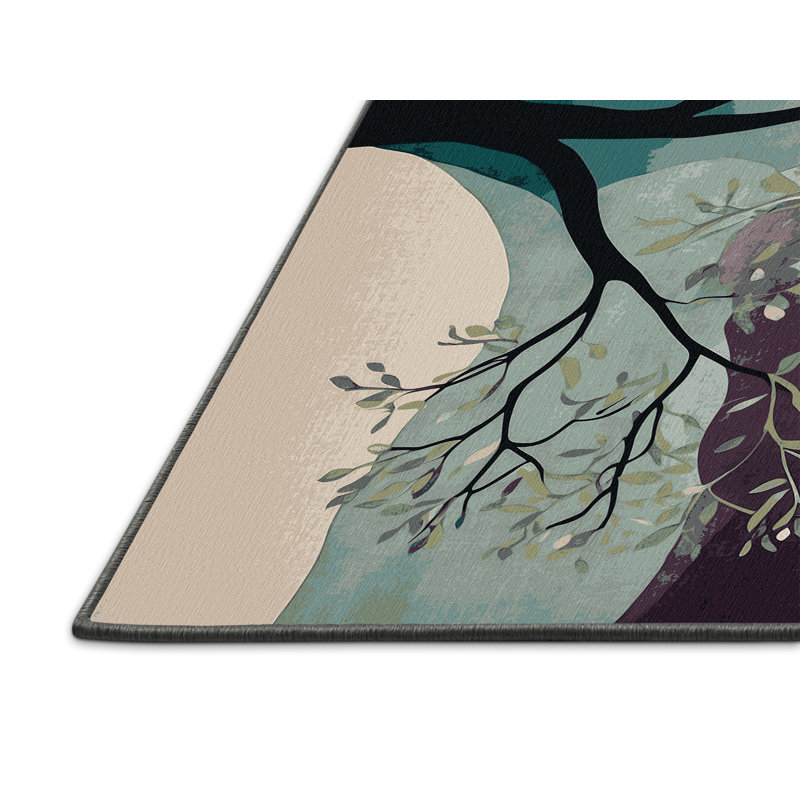 Tapis Emerald Enchantment, Carré 7 pi