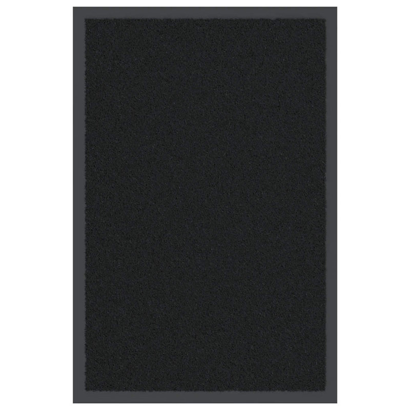 Non-Slip Indoor / Outdoor Door Mat, Black, 40cm W x 60cm L