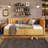 Upholstered Daybed With 2 Storage Drawers Twin Size Sofa Bed Frame No Box Spring Needed, Linen Fabric-731619355