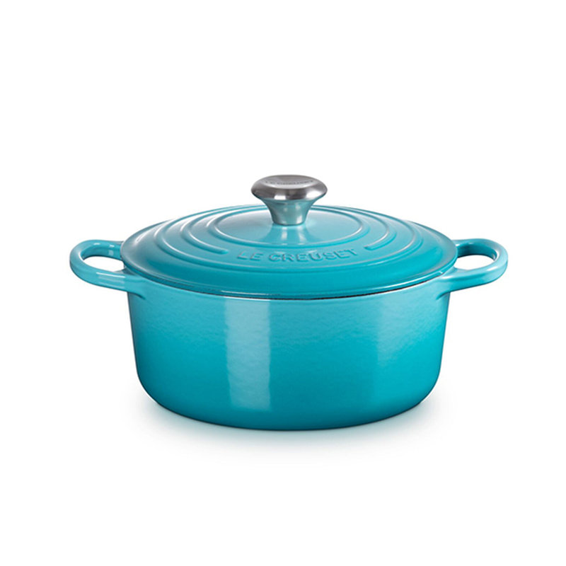 Le Creuset Signature Enameled Cast Iron Round Dutch Oven with Lid, 4.5 quarts, Oyster