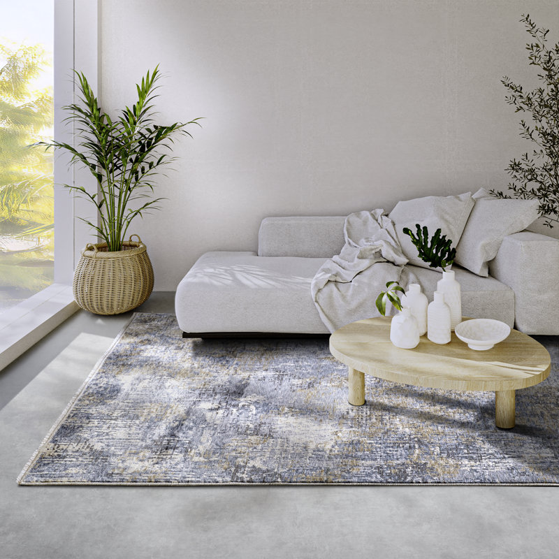 Joseph short pile rug - vintage, modern living room, bedroom, hallway, Rectangle 200 x 265cm