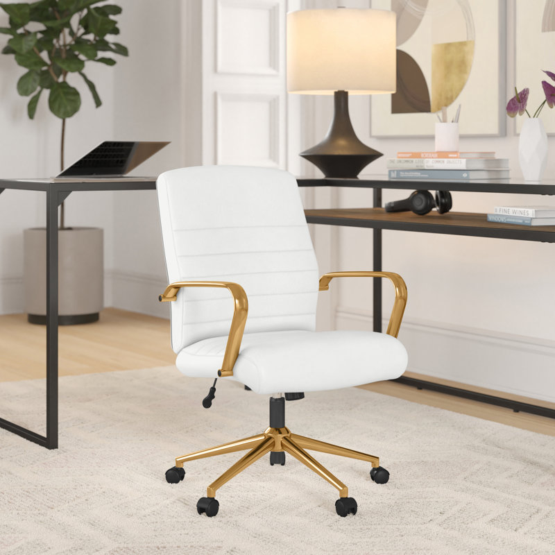Chaise de travail Turbeville, Blanc