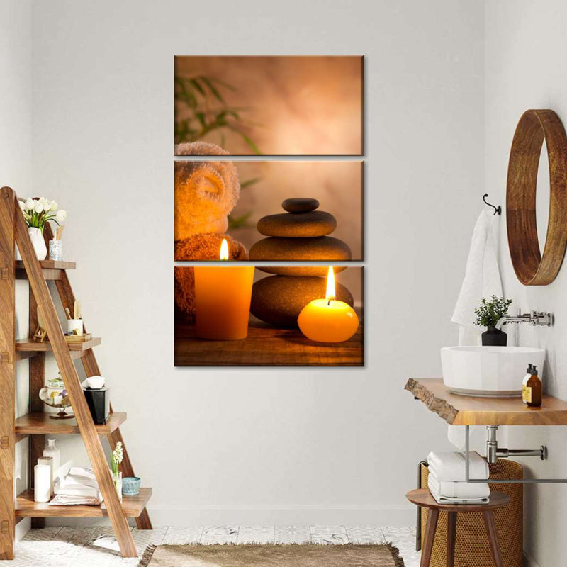 " Aromatic Spa " 3 - Pieces, 38" H x 24" W x 1.25" D