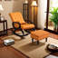 Chaise berçante en bois massif-99316110