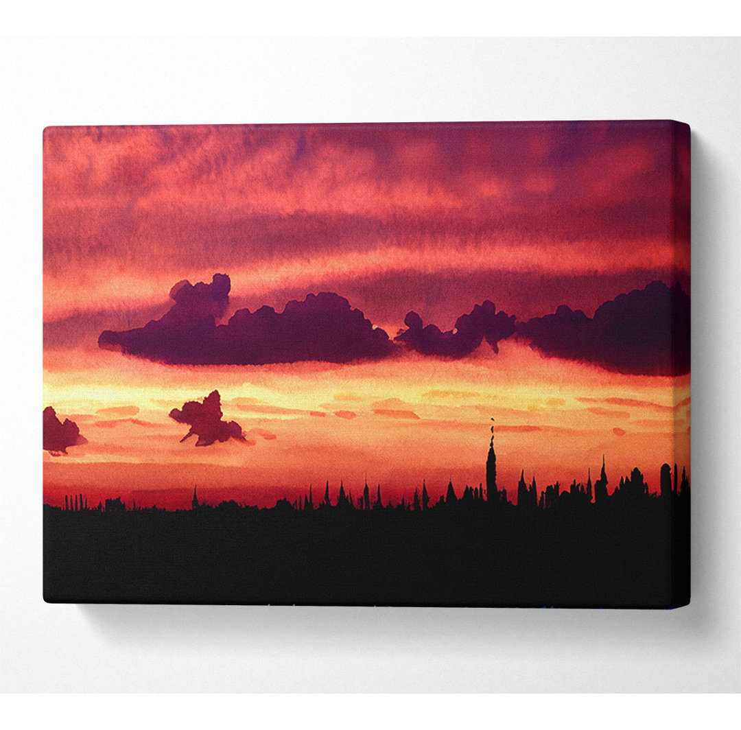 Manhattan Skyline - Kunstdrucke auf Segeltuch