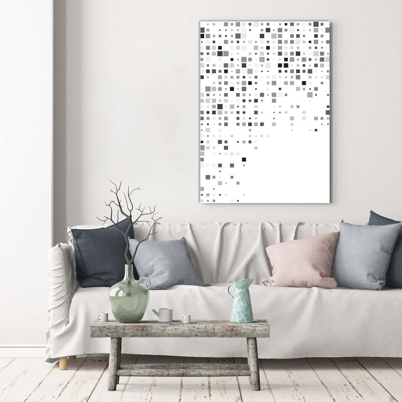 Abstraction Squares - Wrapped Canvas Print