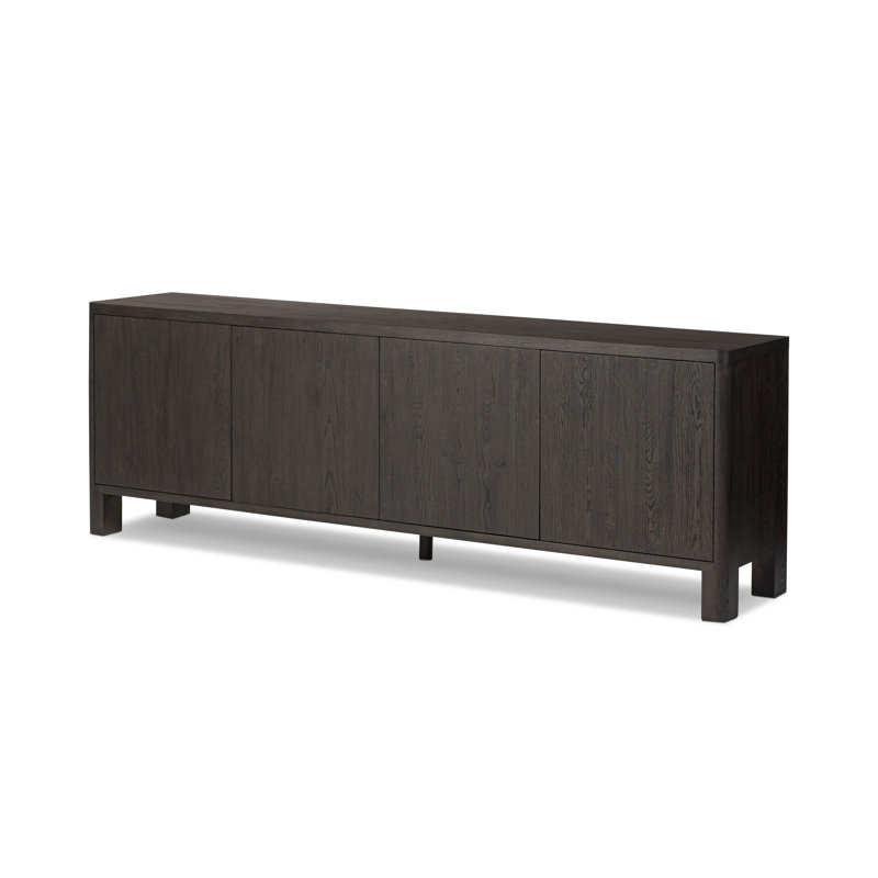 Noeline 94" Sideboard, Cracked Smoked Black