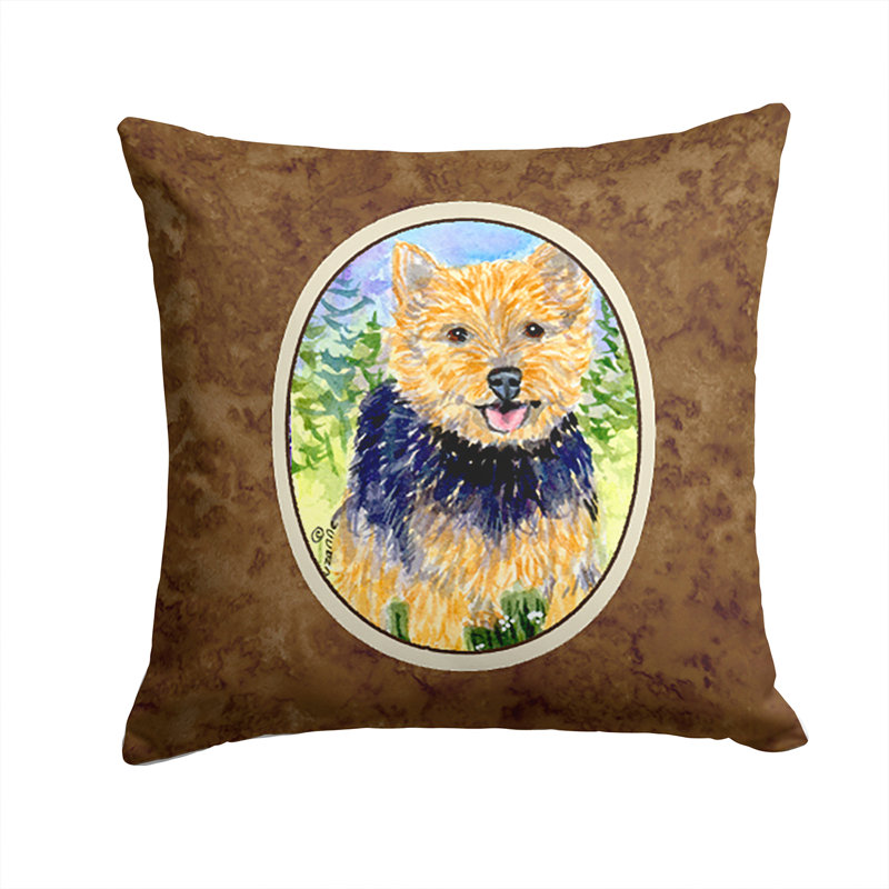 Coussin décoratif intérieur/extérieur norwich terrier