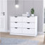 Commode 4 tiroirs, finition blanche-1596953340