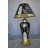 Vallee Lamp Gold and Silver lamp made of resin -  Size: 18"L x 18"W x 30"H.